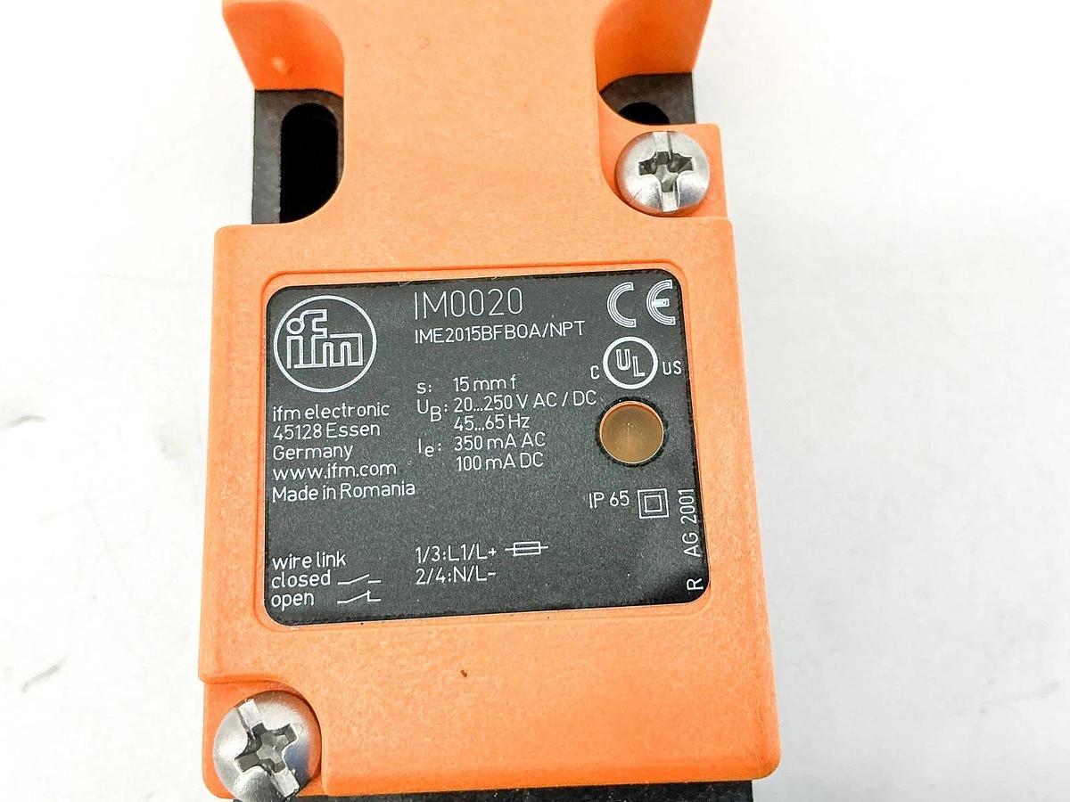 New IFM IME2015BFBOA/NPT/RT Proximity Switch 250V 15mm IM0020