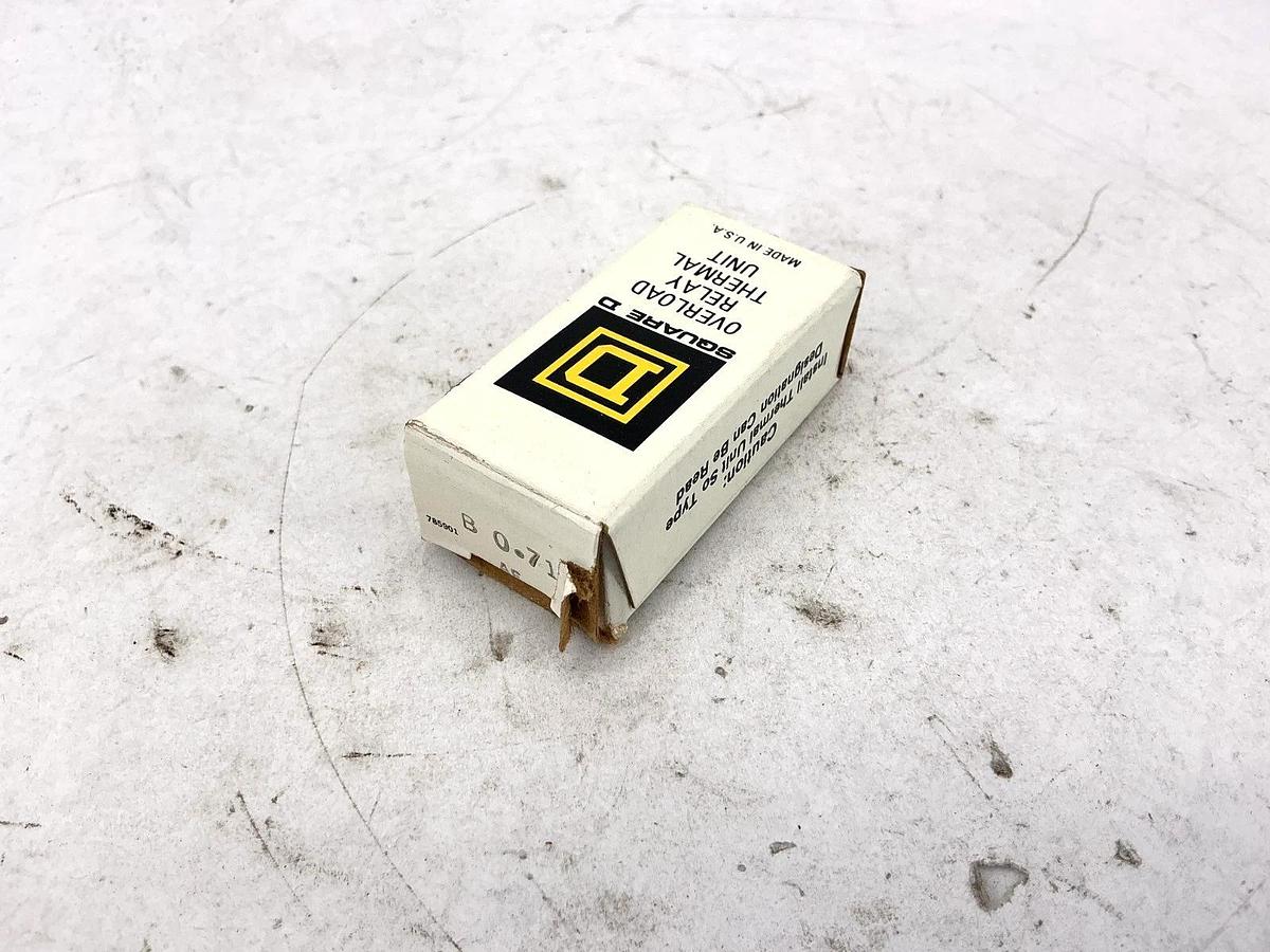 Lot of 3 New Square D B0.71 Overload Relay Thermal Unit