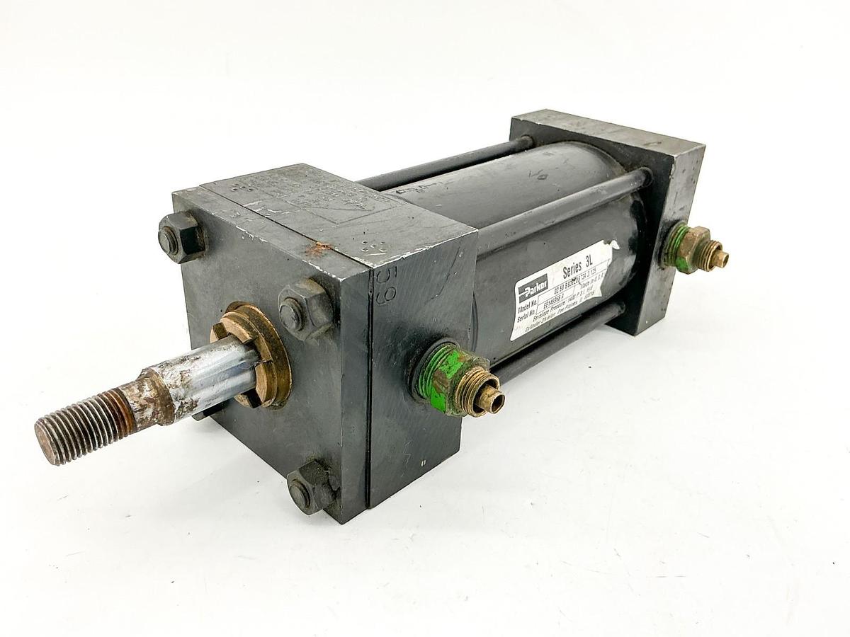 Used Parker 02.50BB3ELUS73A-3.125 Pneumatic Valve 1400PSI 3.125" Stroke