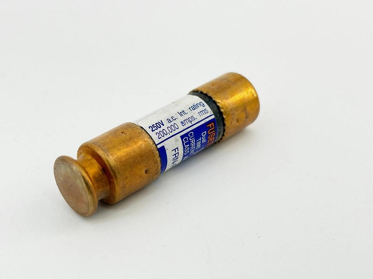 Used Lot of 5 FRN-R-15 Dual Element Time Delay Fuse 15A 125VDC Class RK5