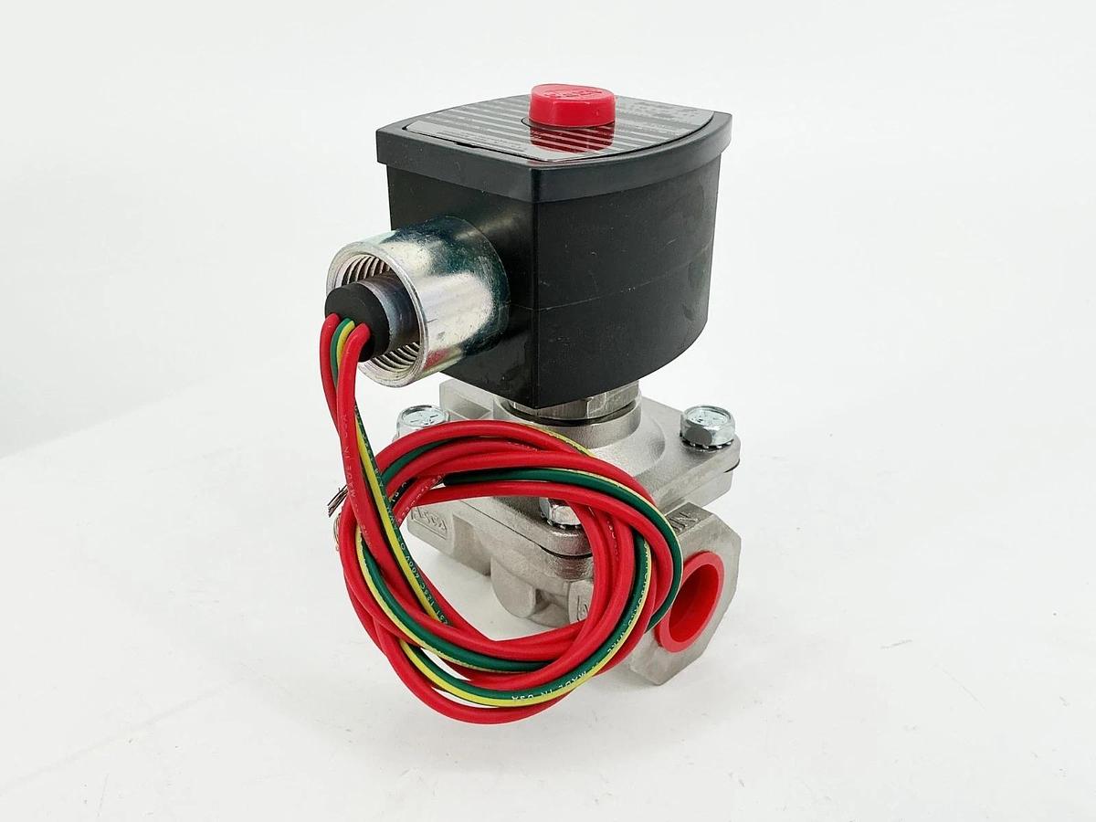 New Asco EF8210G030 Solenoid Valve 125PSI 1/2" 11.6W 24VDC