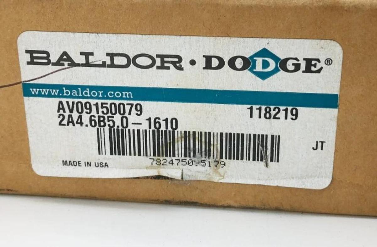 New Baldor Dodge 2A4.6B5.0-1610 Taper-Lock 2-Groove 118219