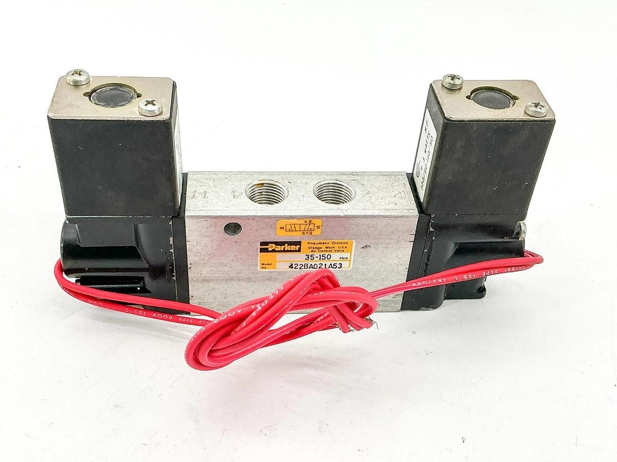 New Parker 422BA021A53 Solenoid Valve 35-150PSIG 110/120V 6.3W - No Box