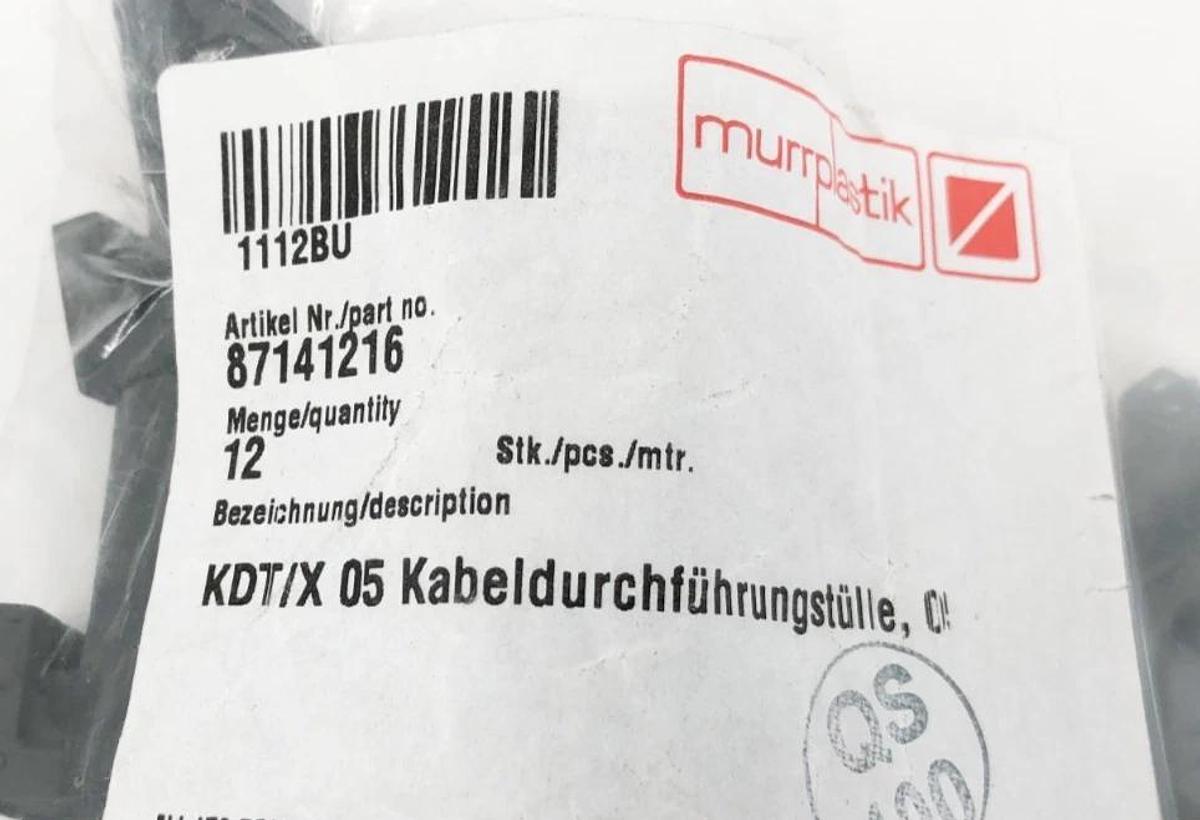 Lot of 22 New Murrplastik 87141216 Cable Entry Grommets KDT/X 5 for 5-6mm Diam.