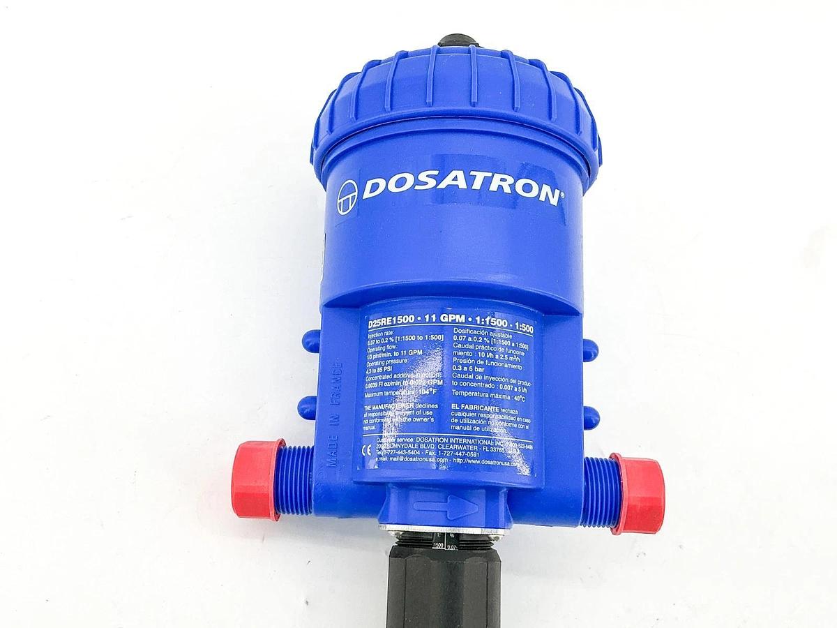 New Dosatron D25RE1500VFII Dosing Pump 11GPM 1:1500-1:500 85PSI D25RE1500
