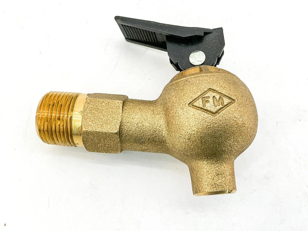 New Justrite 89847743 Drum Faucet 3/4" Brass CNTRL FLW