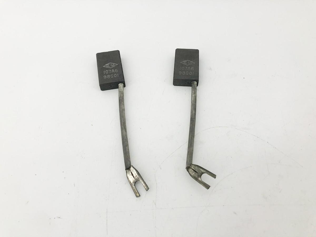 Lot of 2 New EM 107A6 98G01 Carbon Brushes