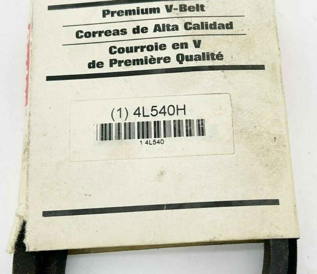 Lot of 3 New Dayton 4L540H Premium V-Belts, 1/2" x 54"