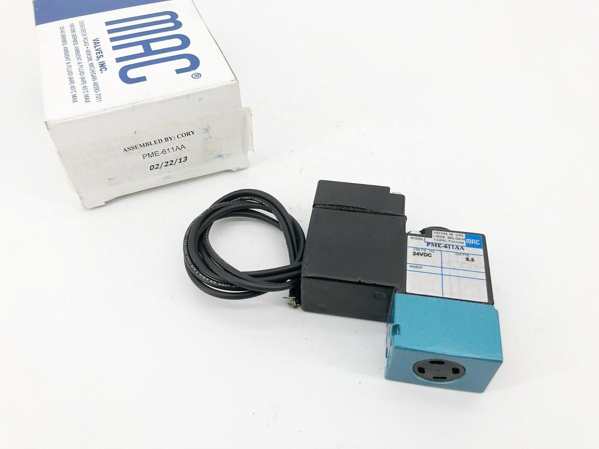 New MAC Valves PME-611AA Solenoid Valve 24VDC 8.5W