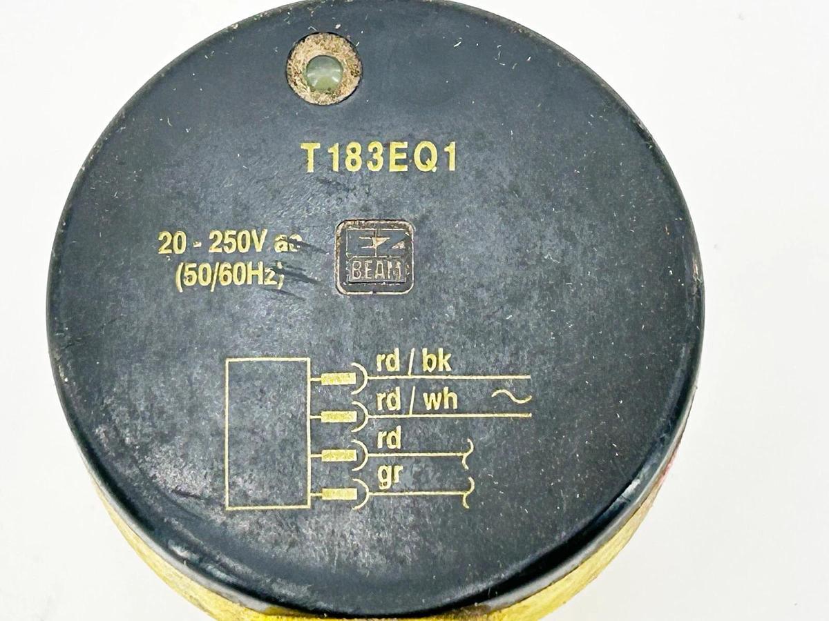 Used Banner Engineering T183EQ1 Barrel Mount Sensor EZ Beam 20M Range 250V 4 Pin