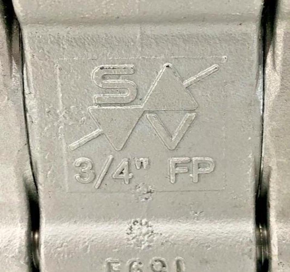 New Sesto Valves M32N-0T-S60F-L Ball Valve 3/4" 2000WOG B16.34 - No Box