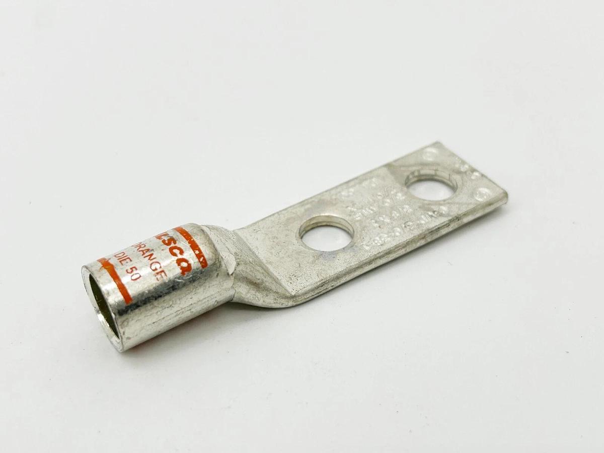New Lot of 2 Ilsco CSWD-3/0-38-1 Copper Compression Lug 3/0 AWG Short Barrell
