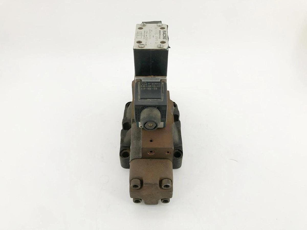 Used Bosch Racine FD4-CTHS-106M-62 Hydraulic Solenoid Valve 110/115V 3000psi Max