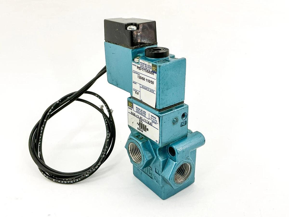 New Mac Valves 55B-12-PI-111AA Solenoid Valve 150PSI 110/120V 6.8W - No Box