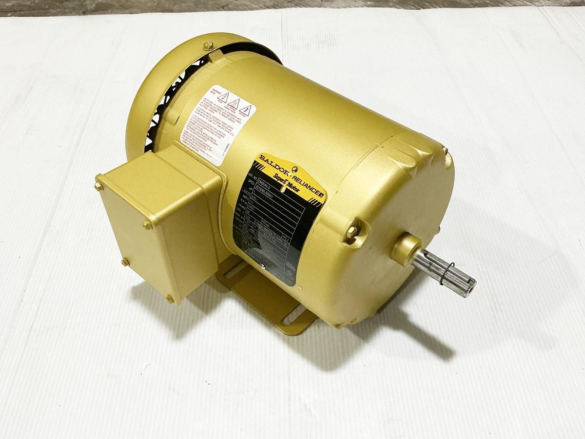 New Baldor EM3545-5 Electric Motor 1HP 3PH 575V 3450RPM 56 Frame 35T696L509G1