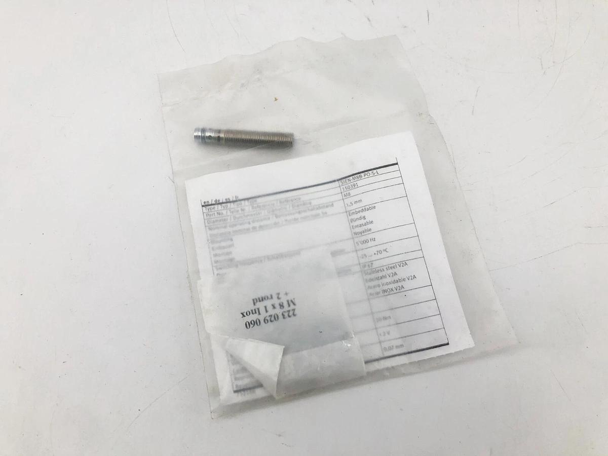 New Festo SIEN-M8B-PO-S-L Inductive Proximity Sensor Switch 10-30 VDC 150391