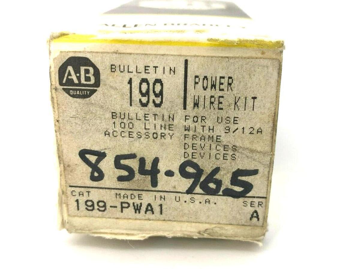 Lot of 3 New Allen Bradley 199-PWA1 Ser. A Power Wiring Kit