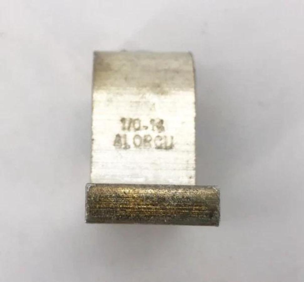 Lot of 8 New 1/0-14 ALORCU Lay-In Ground Lugs - No Box