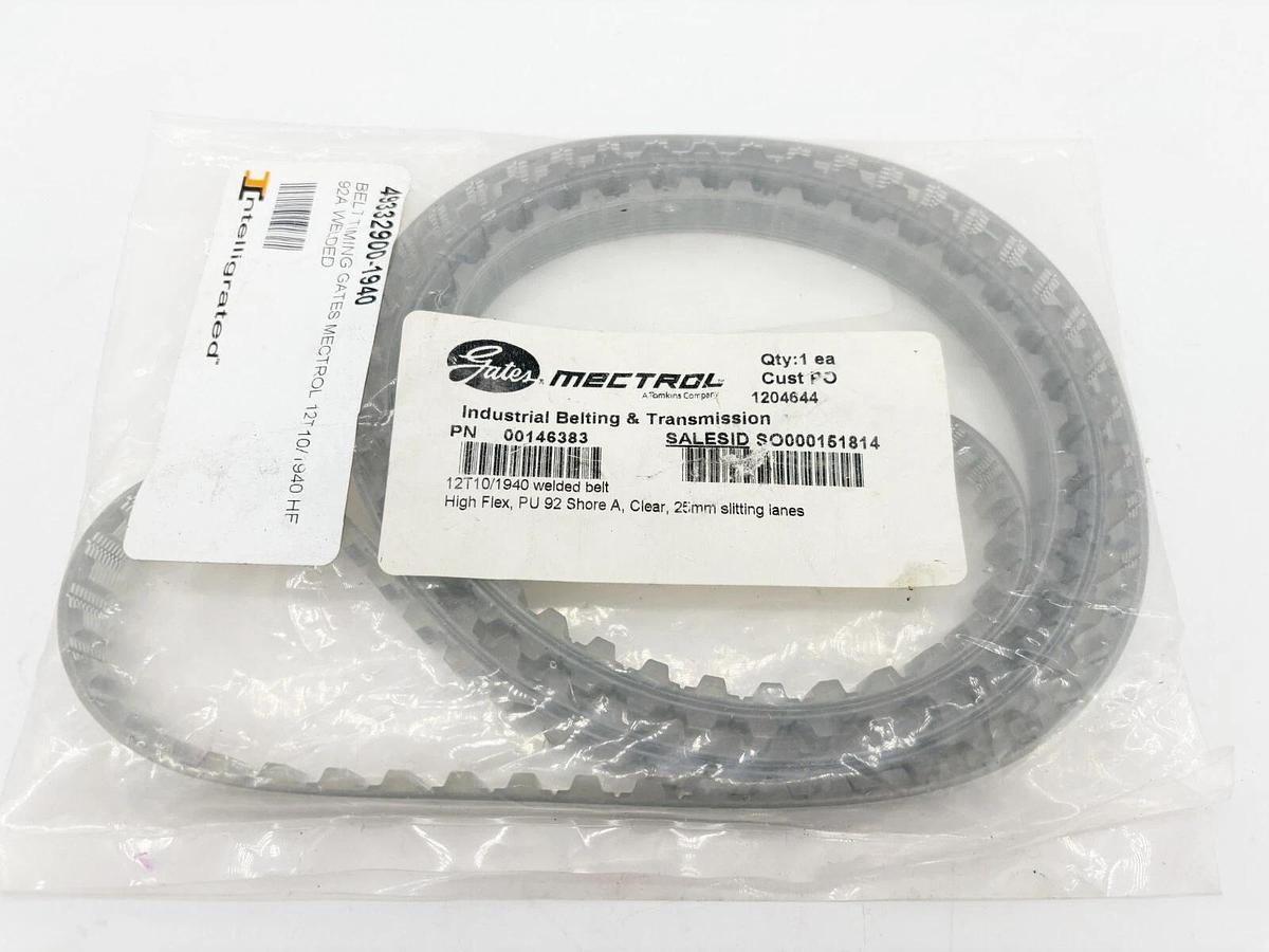 New Gates Mectrol 12T10/1940 Industrial Timing Belt High Flex PU92 49332900-1940