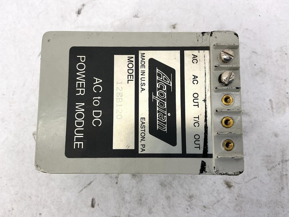 Used Acopian 12EB120 Power Module AC to DC IN 105-125VAC OUT 12VDC 1.2A
