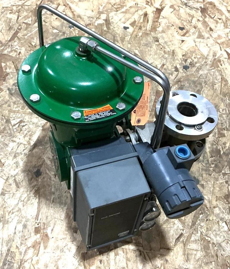 New Fisher 2052 Size 1 Rotary Actuator w/ V150 Size 2 Valve PDTO 29PSIG 90° Rot.