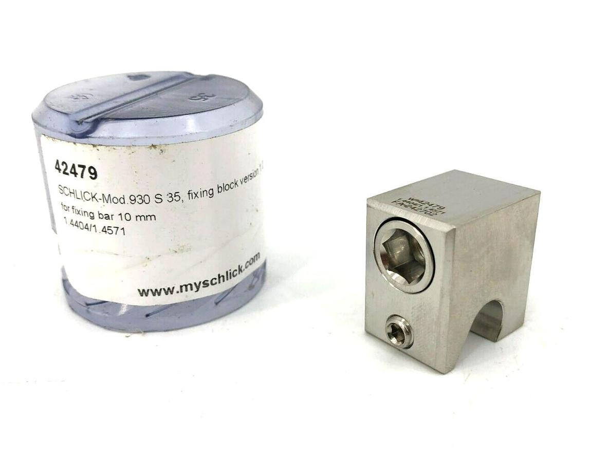 New Schlick Mod. 930 S 35 Fixing Block Version 1.0, D 9.320 For Fixing Bar 10mm