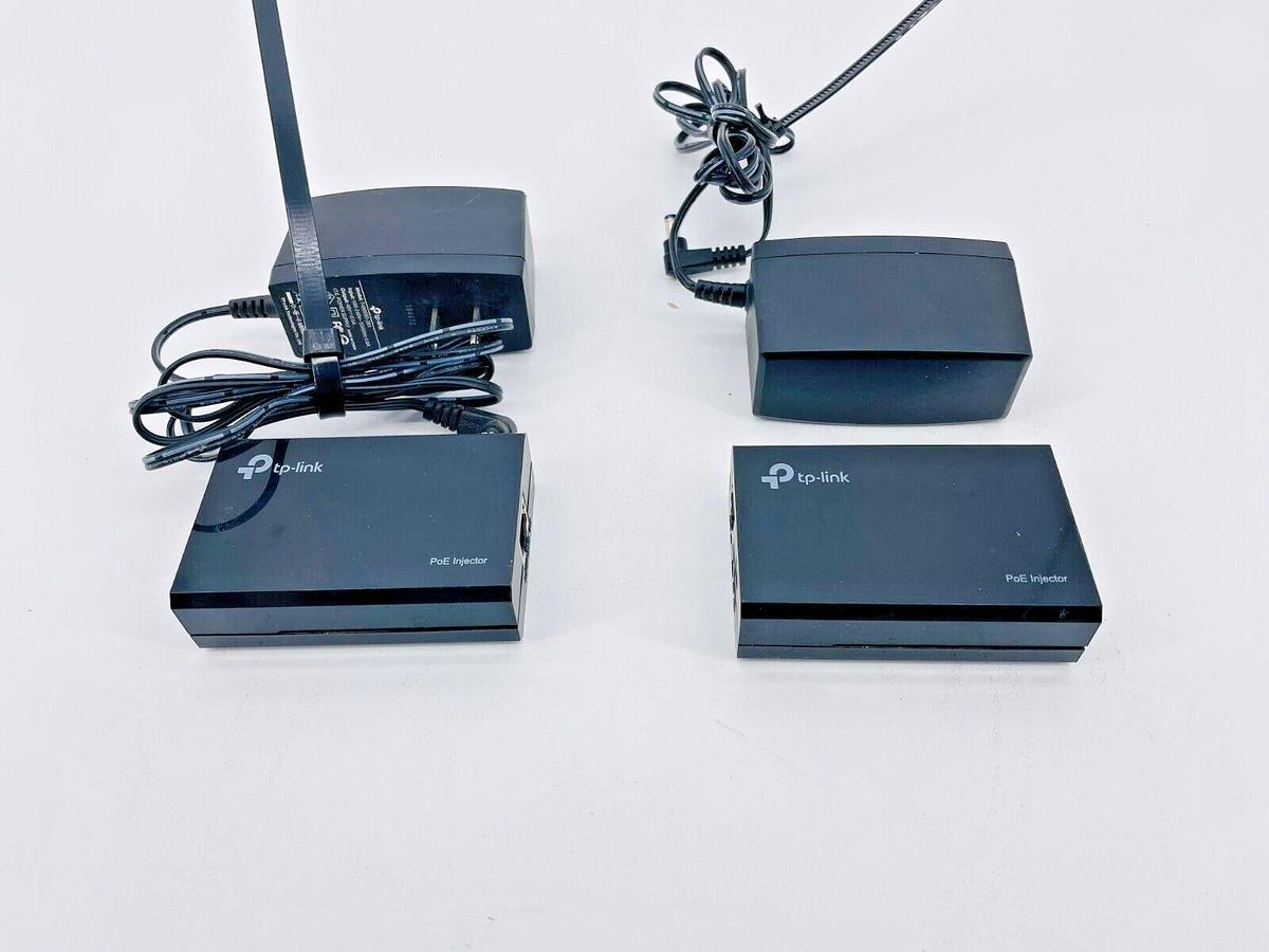 Used Lot of 2 TP-Link TL-POE150S PoE Injector 48V