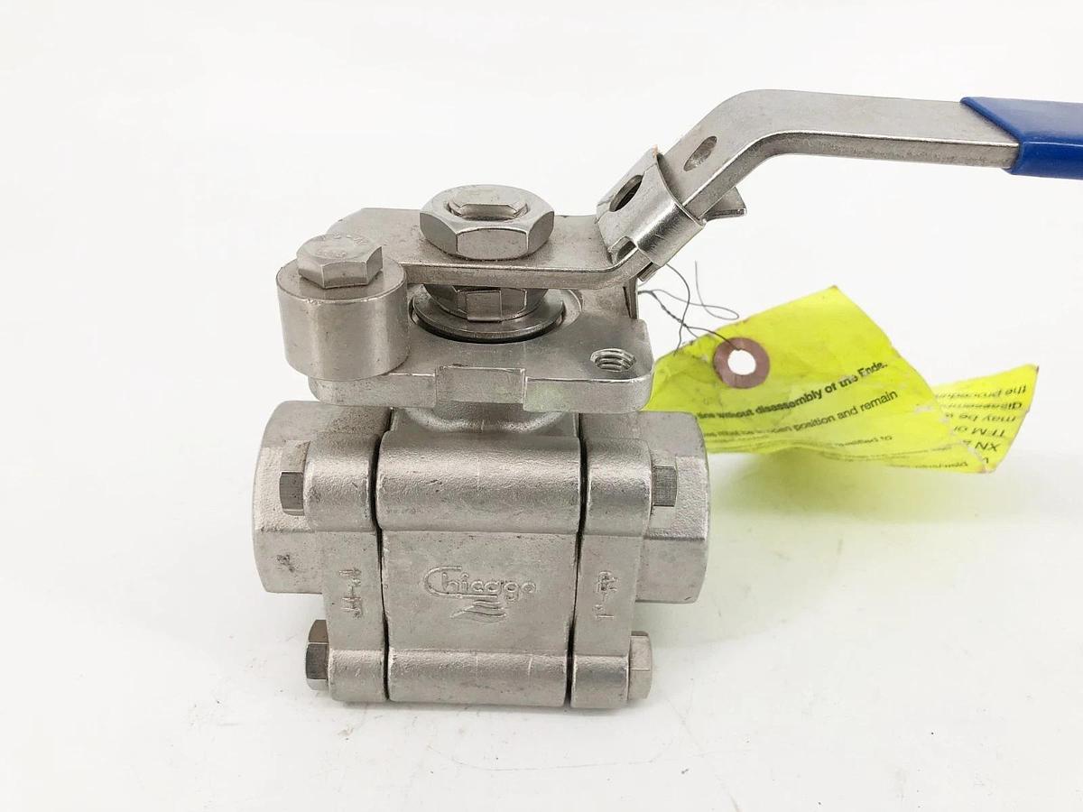 New Chicago Valves 796666RMMSW010 Ball Valve 1" CF8M - No Box