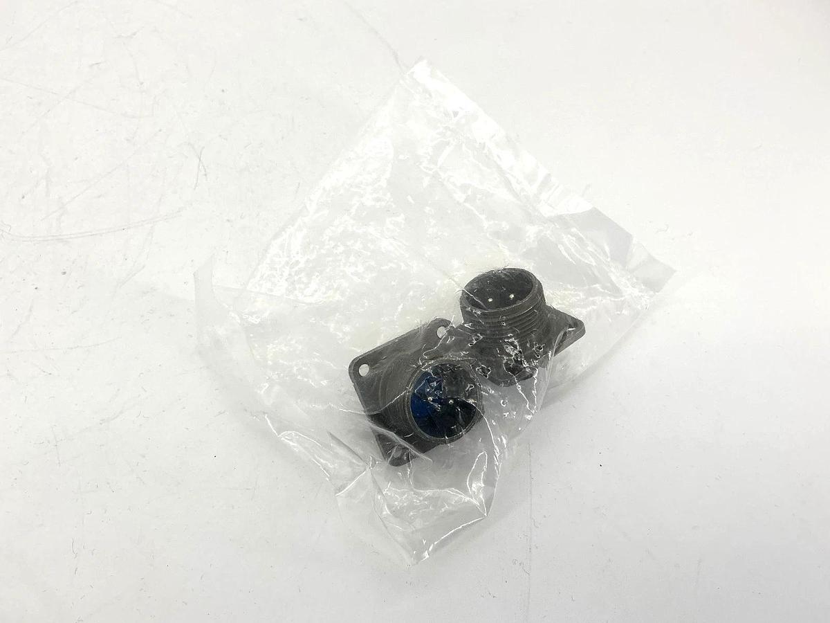 Lot of 2 New Amphenol 97-3102A14S-9PY Connector Receptacle Male 2-Pin
