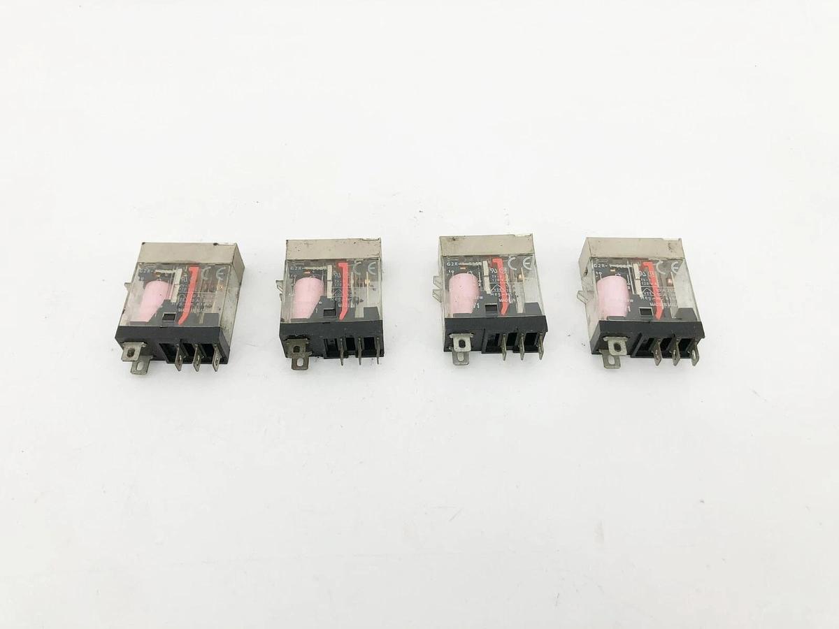 Used Lot of 4 Omron G2R-1-S AC120(S) Relays 10A 120VAC