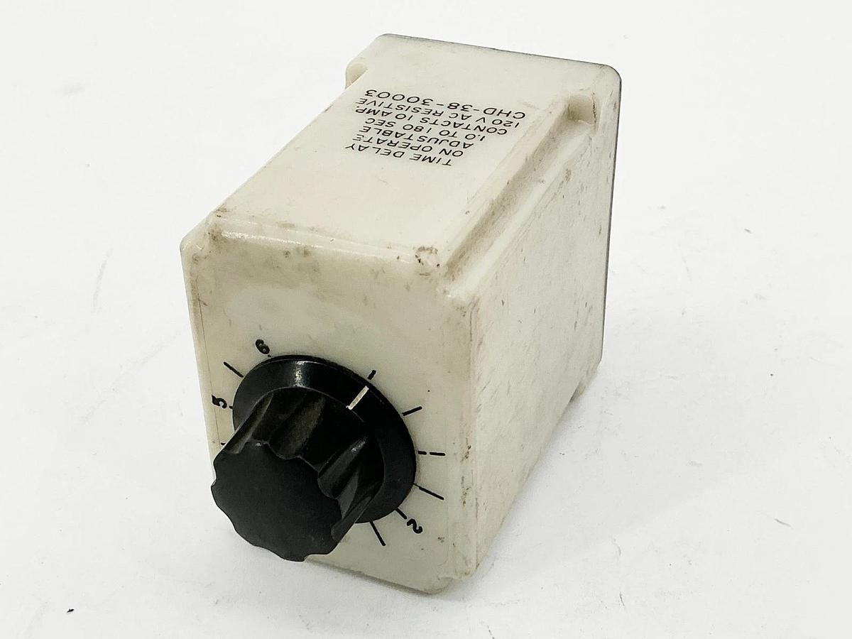 Used Potter Brumfield CHD-38-30003 Time Delay Relay 1-180 Second 120V 10A