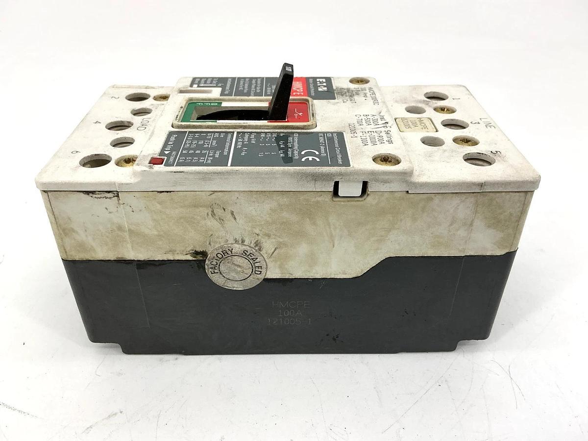 Used Eaton HMCPE100R3C Motor Circuit Protector / Breaker 3P 100A 480VAC 50/60HZ
