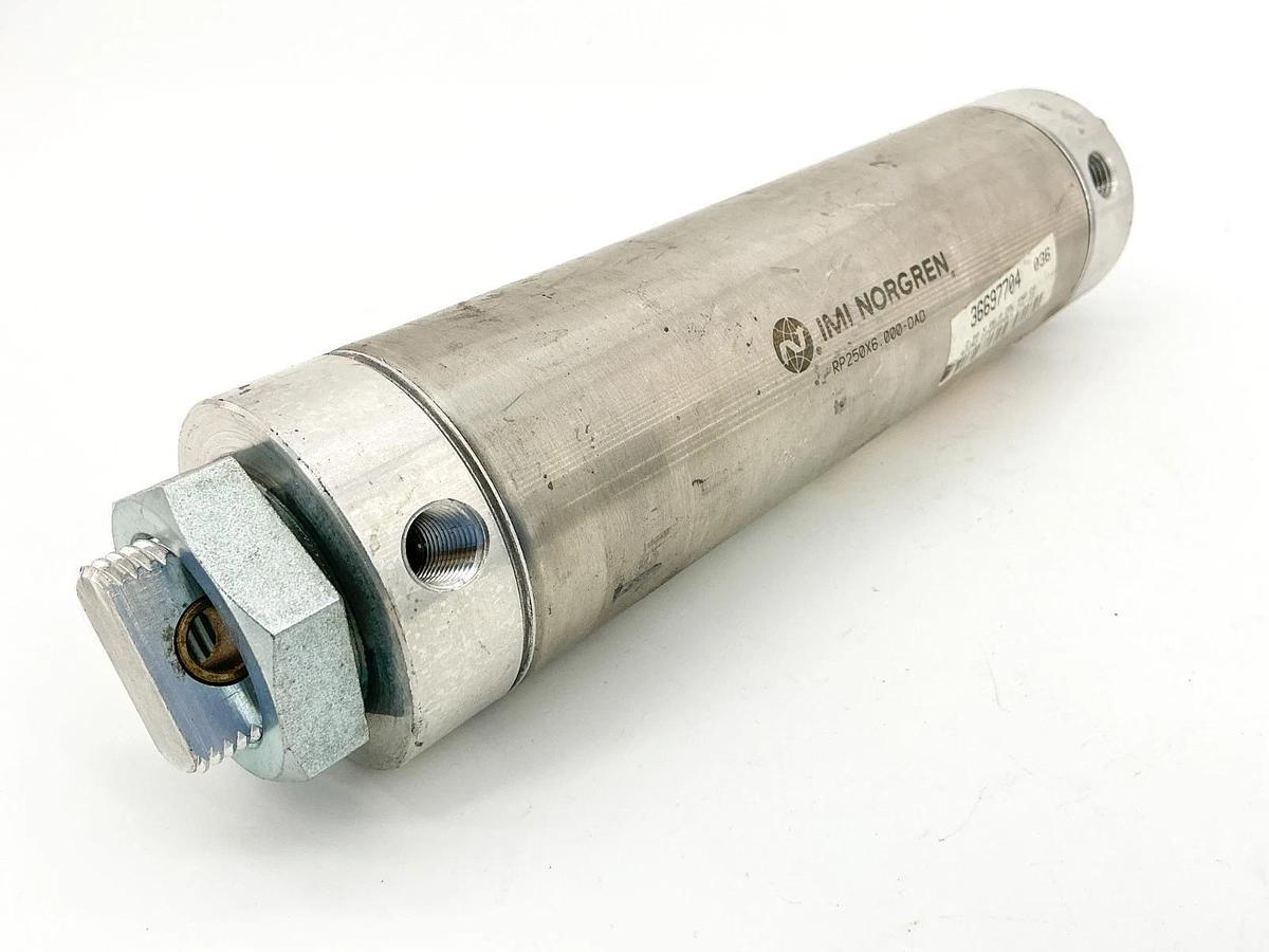 New Norgren RP250X6.000-DAD Pneumatic Cylinder 6" Stroke 2.5" Bore -No Box