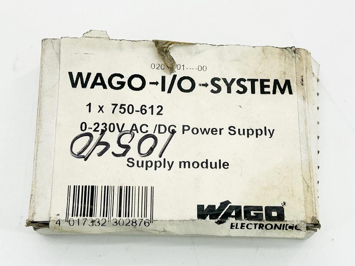 New Wago 750-612 Power Supply 10A 230V For I/O Modules