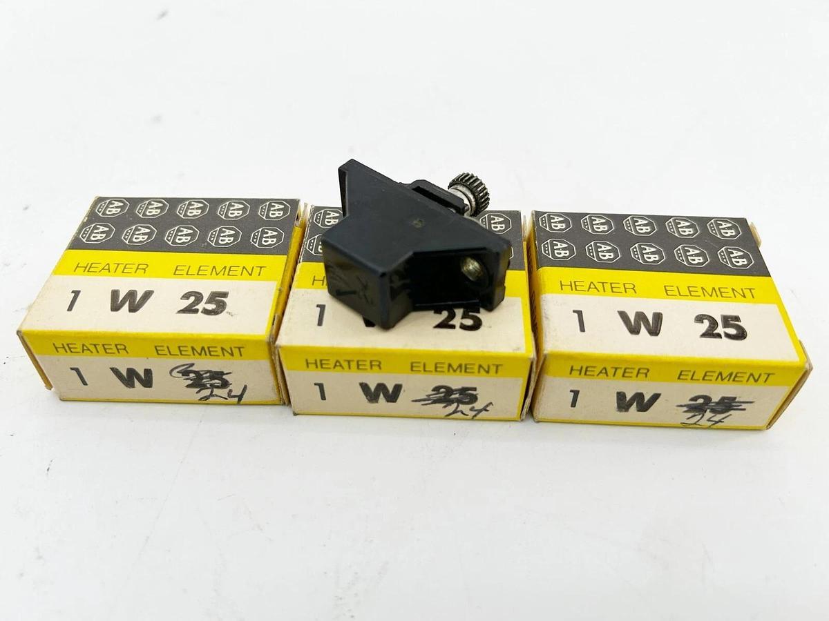 New Lot of 3 Allen Bradley W24 Heater Element Overload Relay