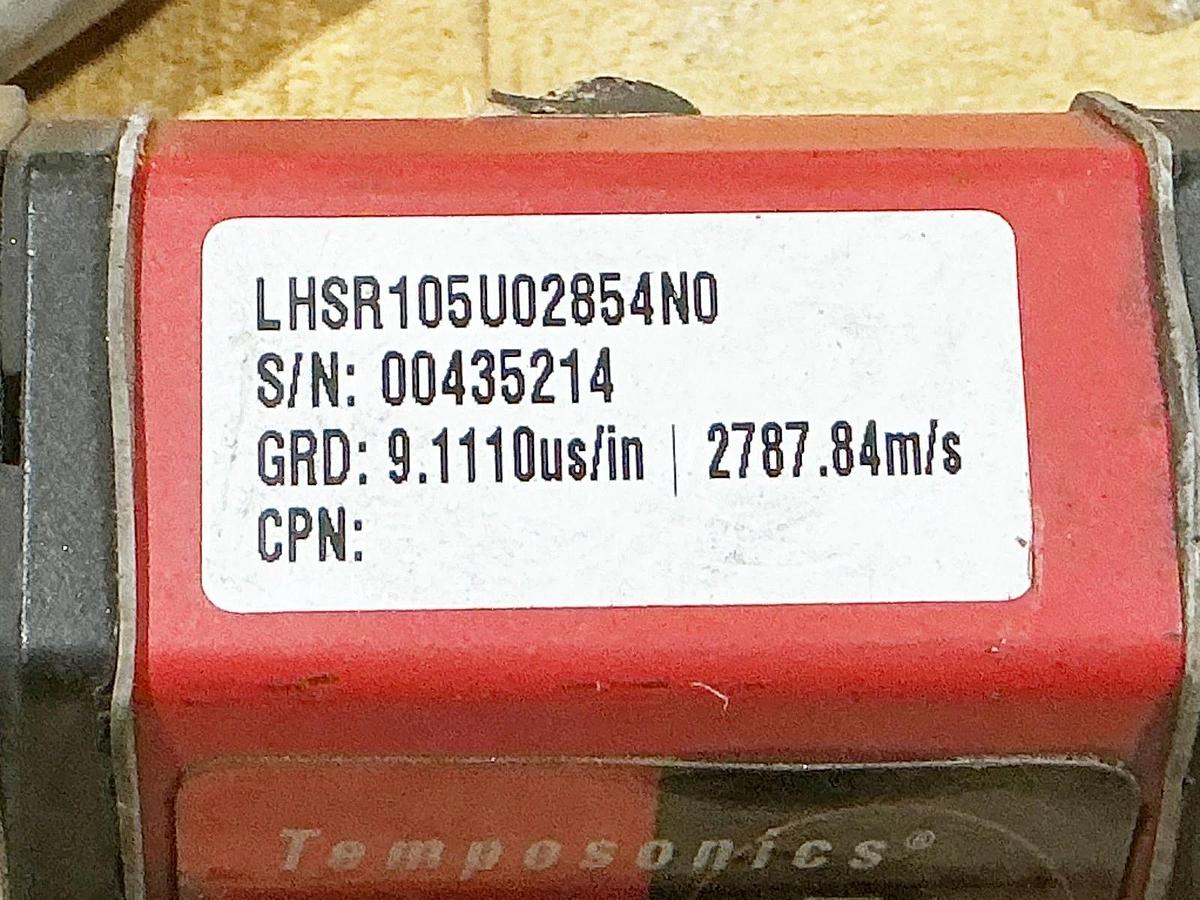 Used Temposonics Lasers LHSR105U02854N0 Probe Sensor GRD 9.1110” 2787.84m/s