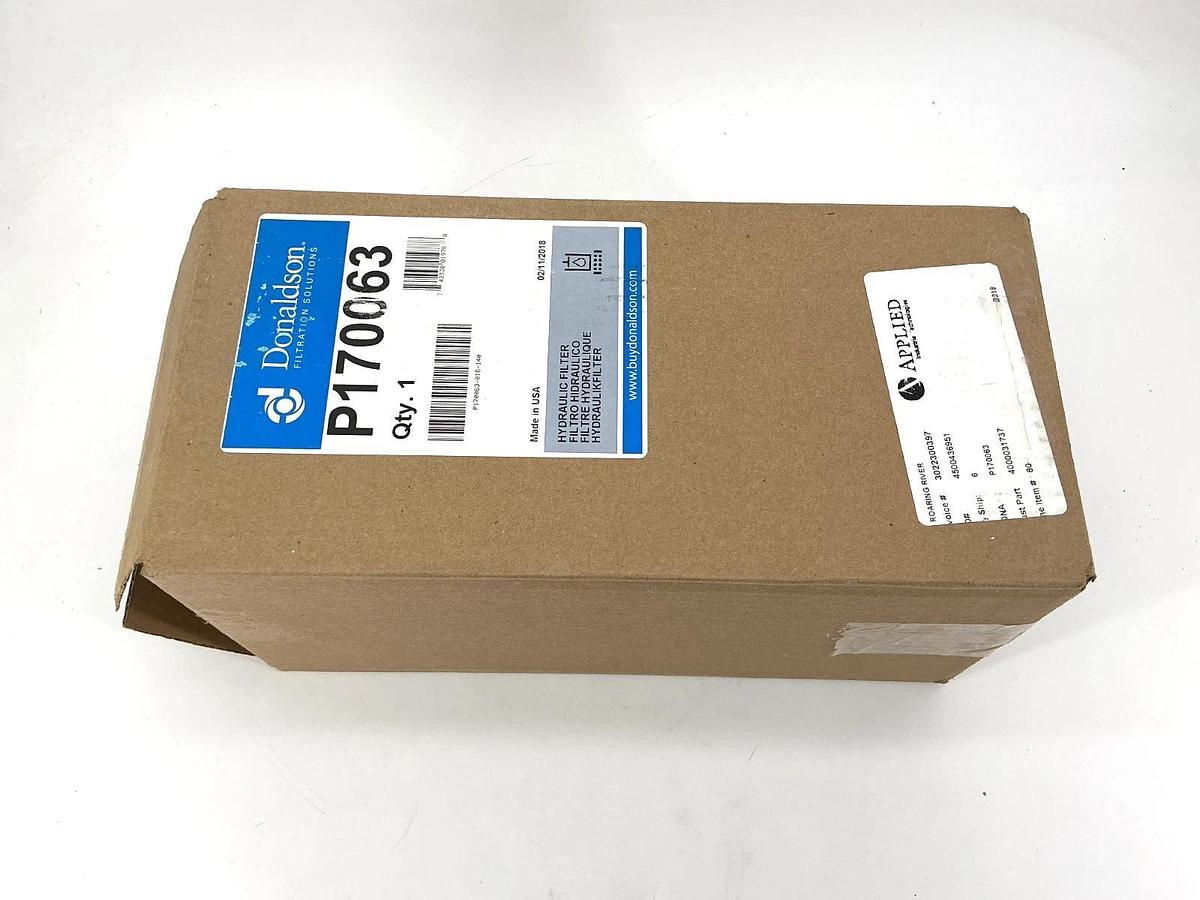 New Donaldson P170063 Hydraulic Filter Cartridge 23-Micron 75PSI