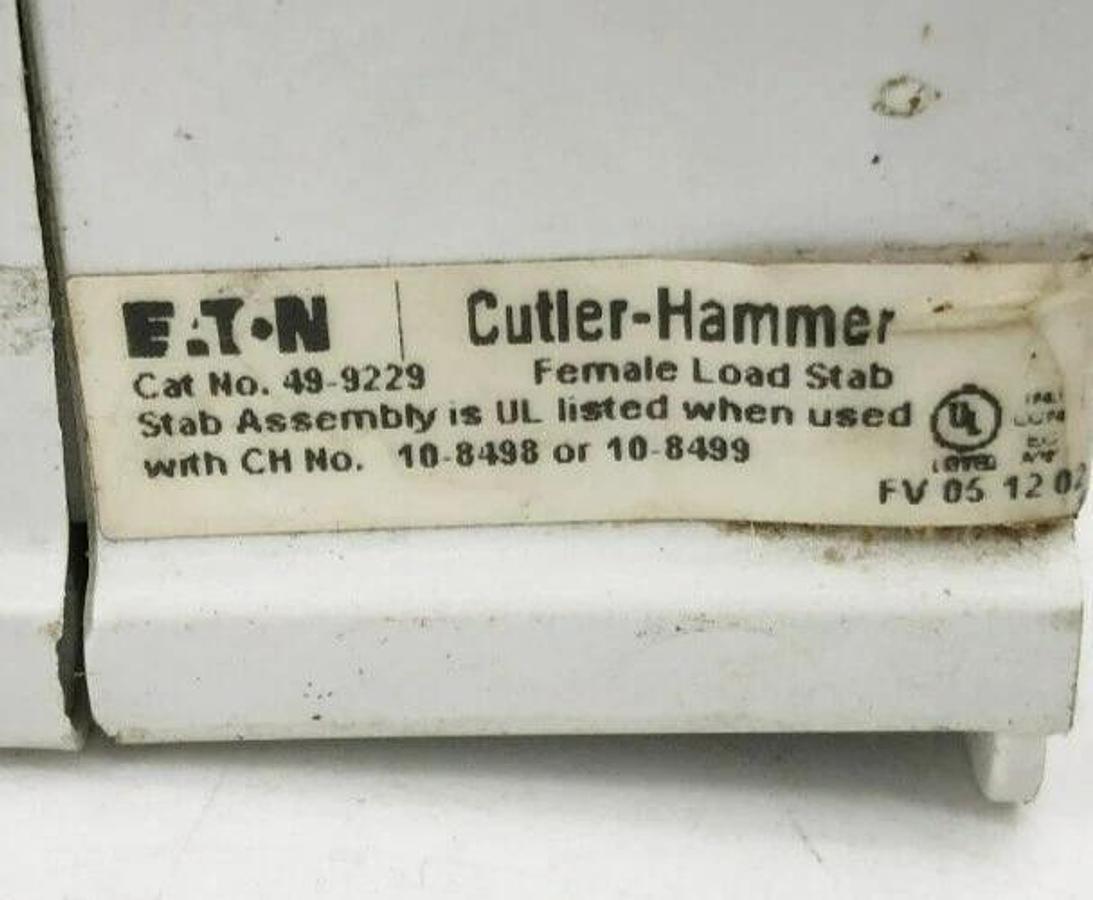 Used Eaton Cutler Hammer 49-9229 Female Load Stab