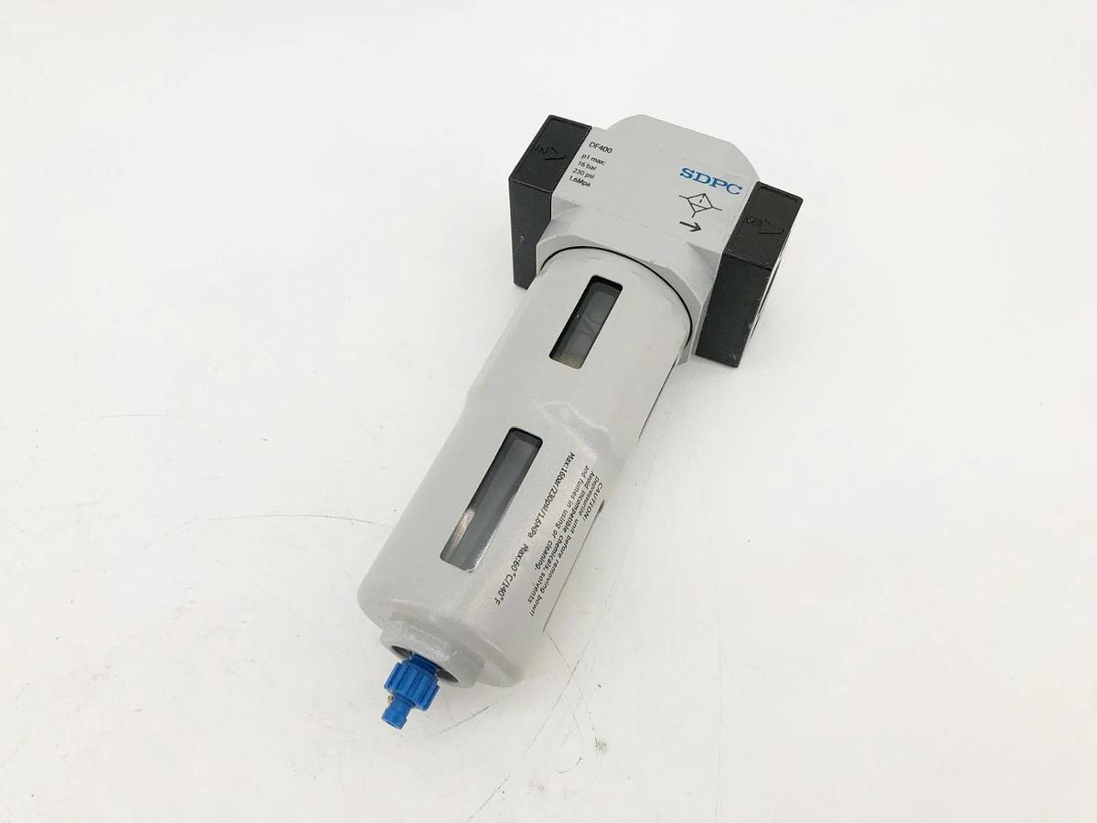 New SDPC DF400-04 Drain Filter 3/4" 22-174psi 230psi Max - No Box