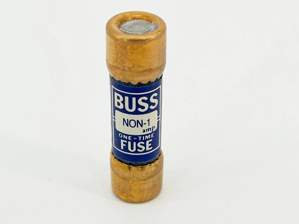 New Lot of 8 Bussmann NON-1 One Time Fuse 1A 250V