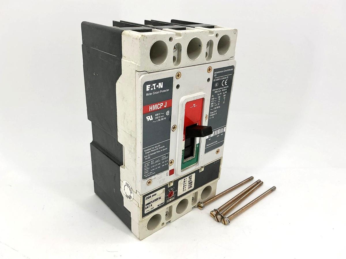 Used Eaton HMCPJ250F5L Motor Circuit Protector / Breaker 3P 250A 600VAC 50/60HZ