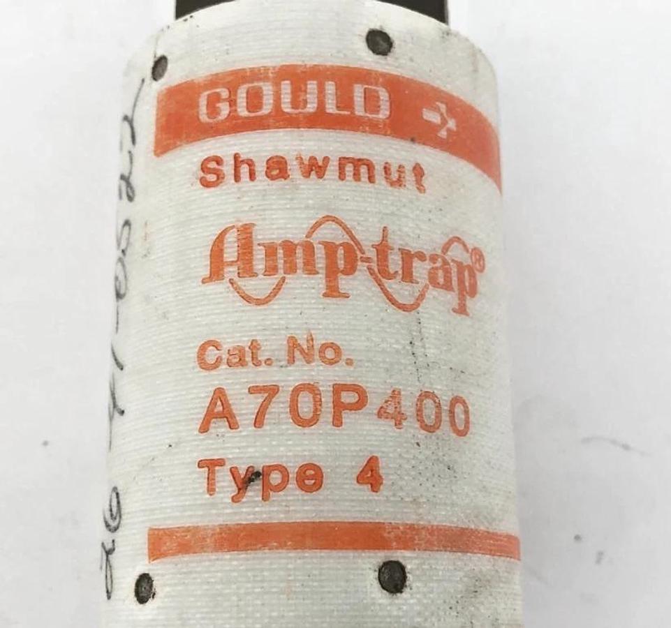 New Gould Shawmut A70P400-4 Amp-Trap Fuse 400A 700V Type 4 Form 101 - No Box