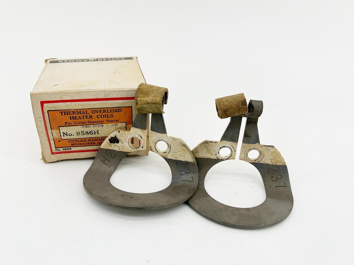 Used Lot of 2 Cutler Hammer 9586-H237 Thermal Overload Heater Coil