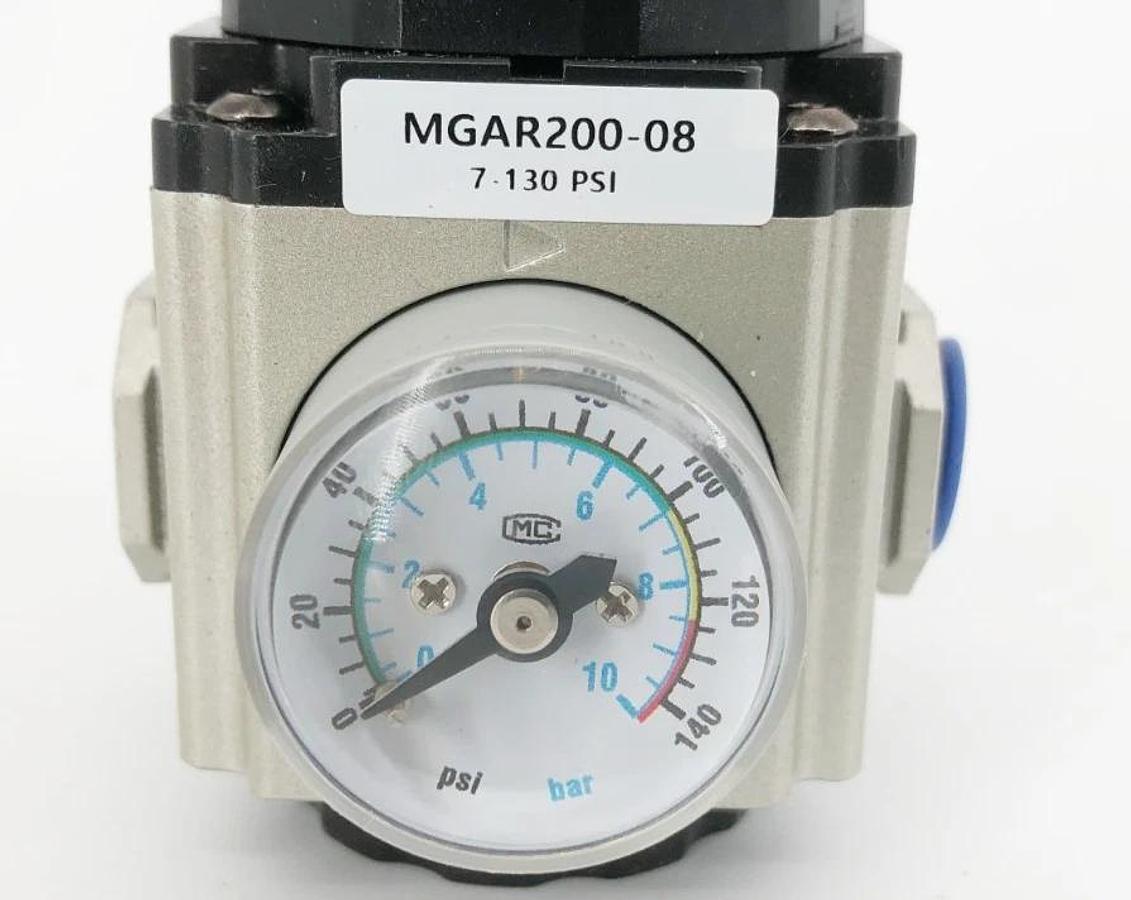 New Bimba MFD MGAR200-08 Pressure Regulator 1/4" NPT 7-130psi