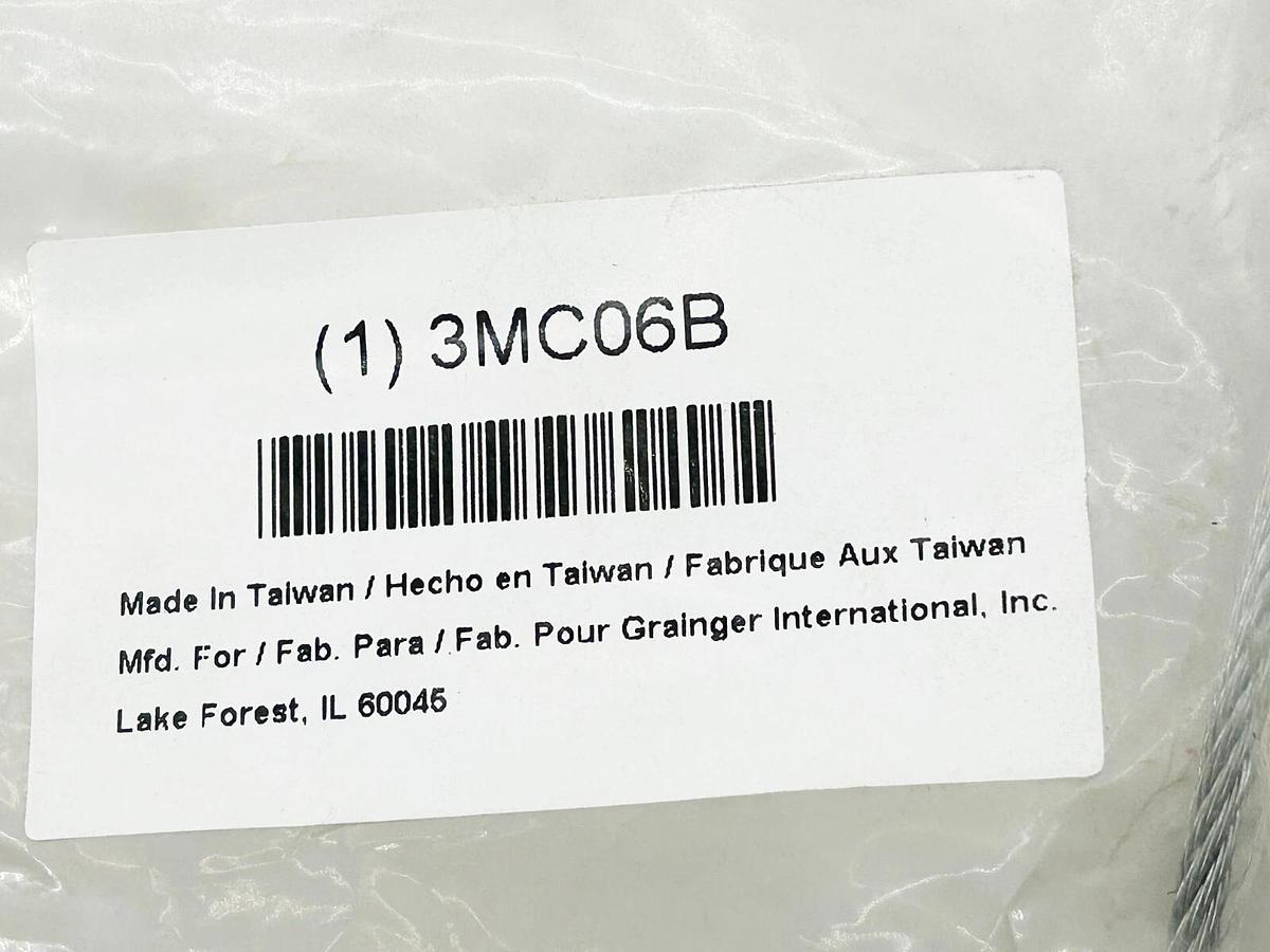New Lot of 2 3MC06B Safety Cable 1/8"