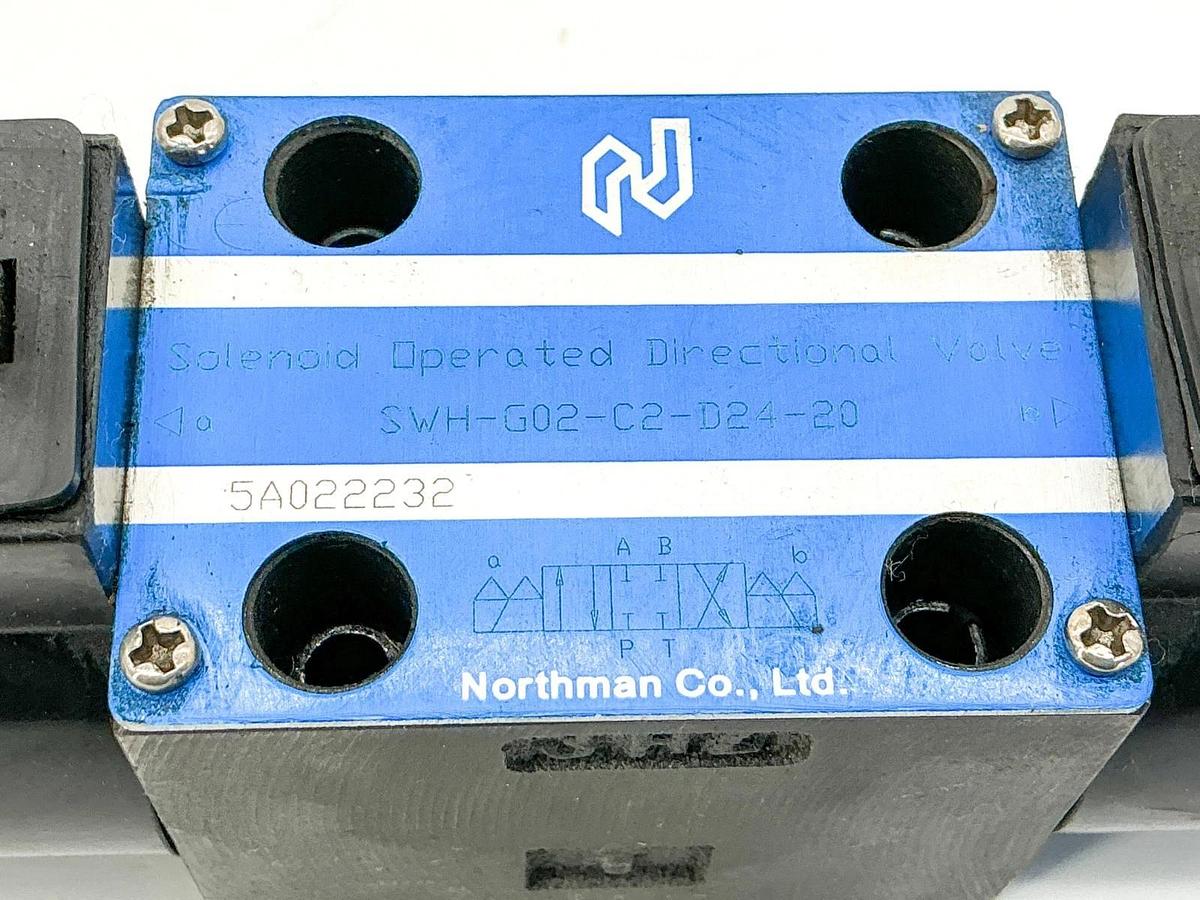 Used Northman SWH-G02-C2-D24-20 Hydraulic Directional Valve 24VDC