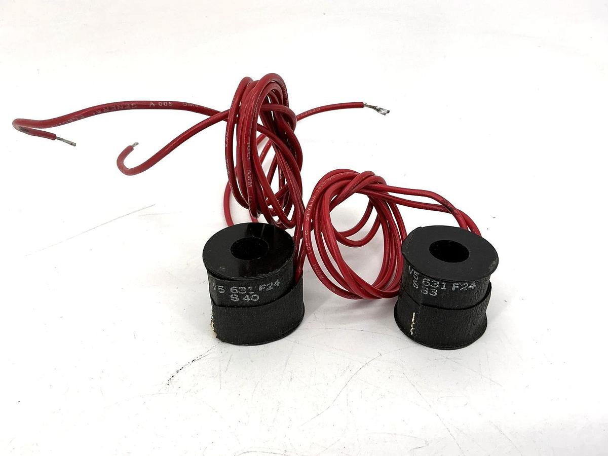 Used Lot of 2 Skinner V5-631-F24 Solenoid Coil 2-Wire V5631F24