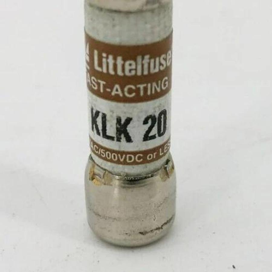 Lot of 5 New Littelfuse KLK-20 Fast Acting Fuses 20A 600VAC 500VDC