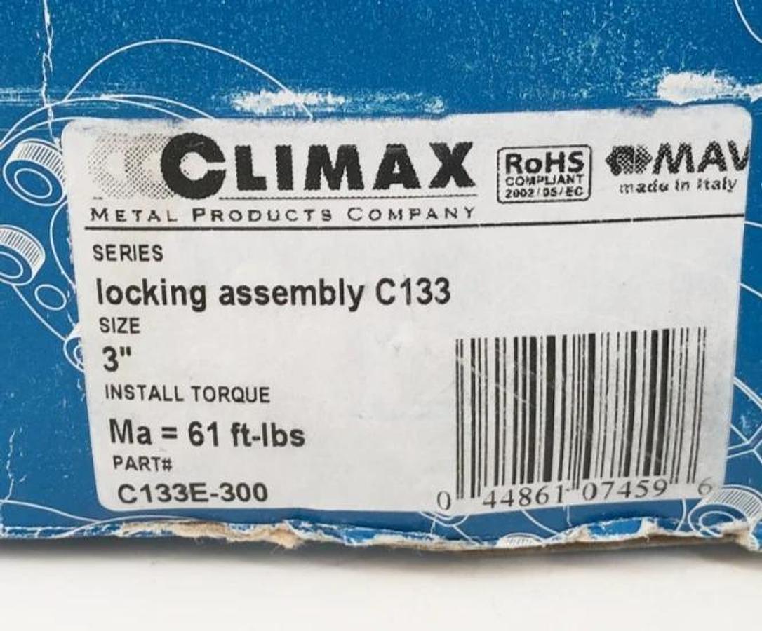 New Climax C133E-300 Locking Assembly 3.00" x 4.724" C133