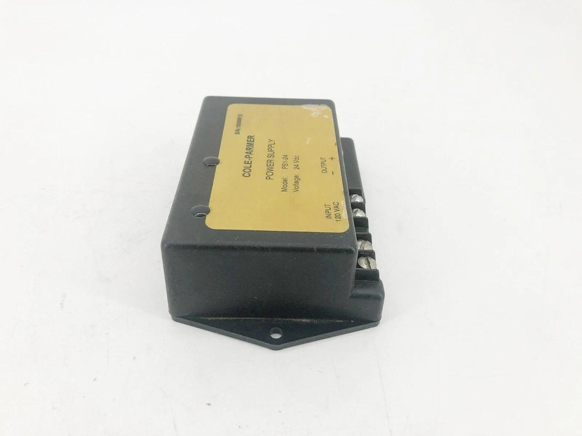 Used Cole Parmer PS1-24 Power Supply 120VAC to 24VDC 70mA